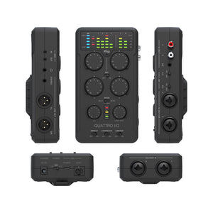 IK Multimedia iRig Pro Quattro I/O Portable 4x2 Audio and MIDI Interface/Mixer