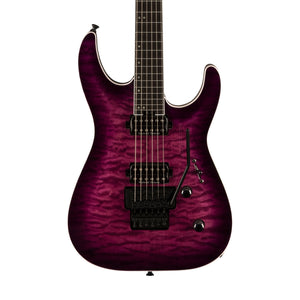 Jackson Pro Plus Series Dinky DKAQ Electric Guitar, Ebony FB, Transparent Purple Burst