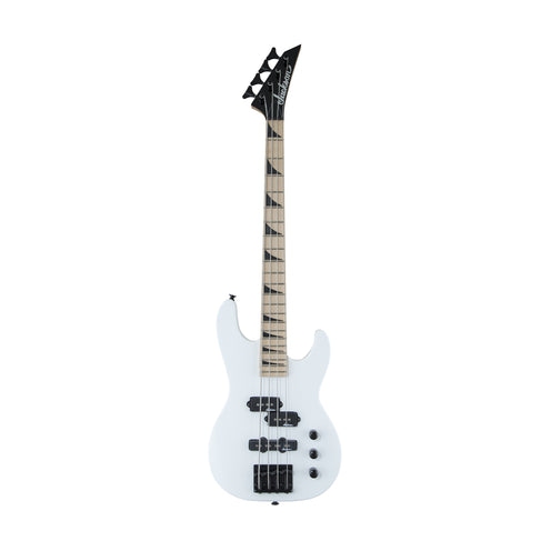 Jackson JS Series Concert Bass Minion JS1XM Guitar, Maple FB, Snow White