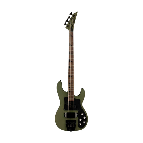 Jackson X Series Concert Bass CBXNT DX IV Electric Bass Guitar, Maple FB, Matte Army Drab (B-Stock)