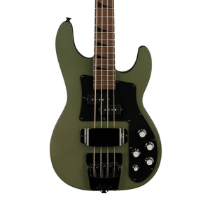 Jackson X Series Concert Bass CBXNT DX IV Electric Bass Guitar, Maple FB, Matte Army Drab