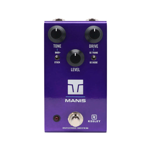 Keeley Manis Overdrive Guitar Pedal, Plasmaetic Purple