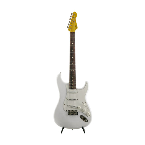 LSL Instruments SSS Fleming Series Saticoy 60s Classic S Style 21 Fret Guitar, Vintage White
