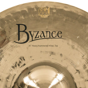 MEINL Cymbals B14HHH-B 14inch Byzance Brilliant Heavy Hammered HiHat