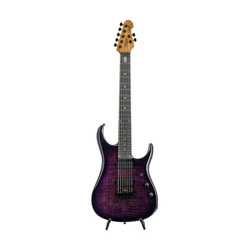 Sterling by Music Man JP157DFM John Petrucci Signature 7-String Guitar, Purple Nebula