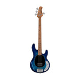 Sterling by Music Man Ray34 Flame Maple Top Bass Guitar, Neptune Blue