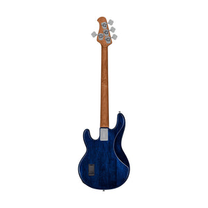 Sterling by Music Man Ray34 Flame Maple Top Bass Guitar, Neptune Blue