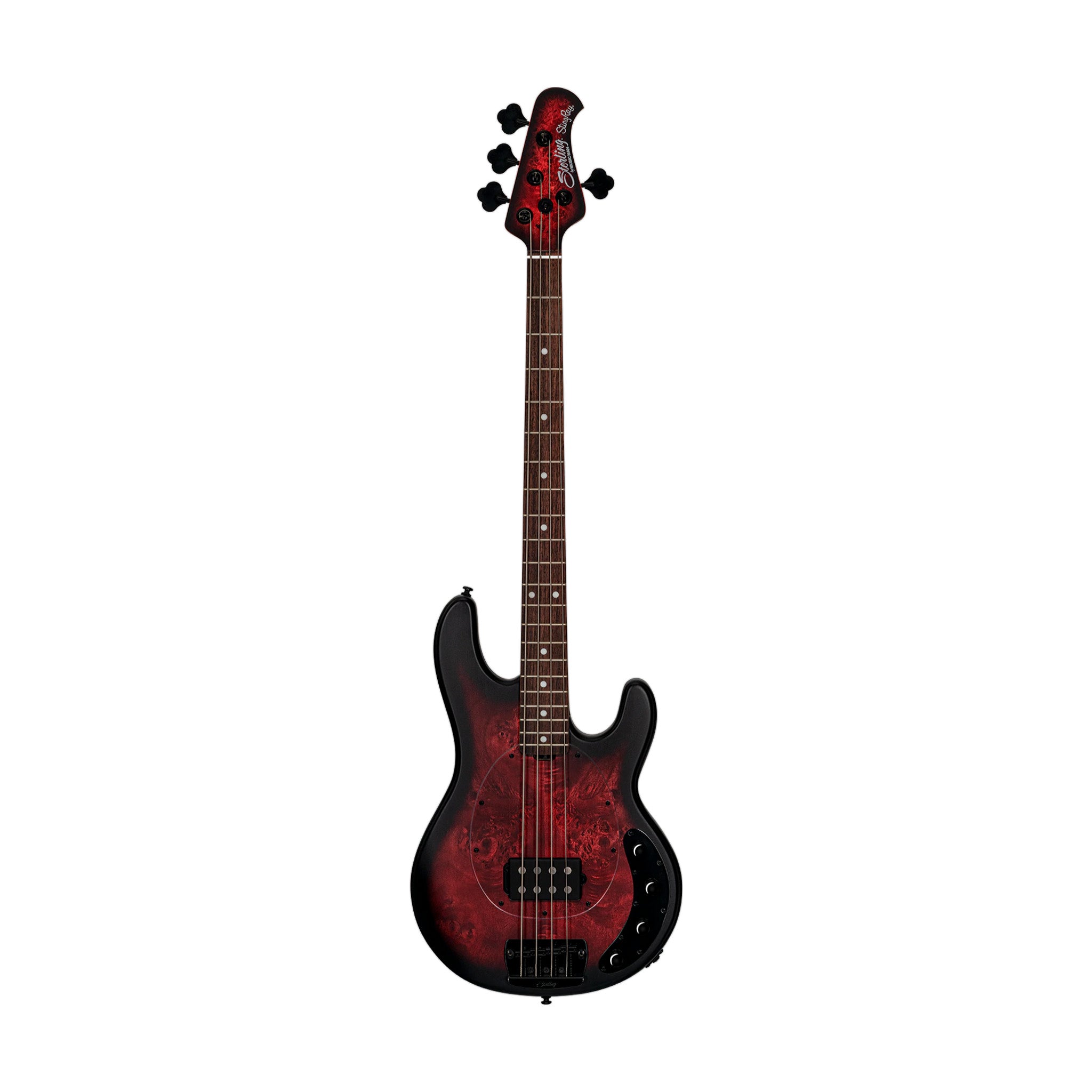 Sterling by Music Man Ray34 Poplar Burl Top 4-String Bass Guitar