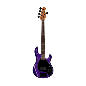 Sterling by Music Man Ray35 5-String Bass Guitar, Purple Sparkle