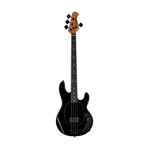 Sterling by Music Man DarkRay Bass Guitar, Ebony FB, Black