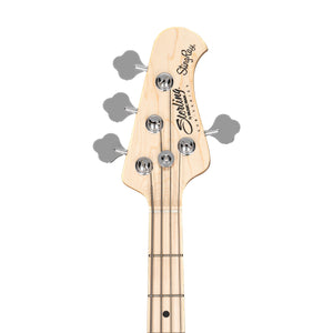 Sterling S.U.B Series Ray4 HH 4-String Electric Bass Guitar, Maple FB, Candy Apple Red