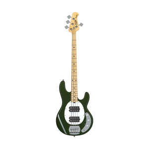 Sterling S.U.B Series Ray4 HH 4-String Electric Bass Guitar, Maple FB, Olive