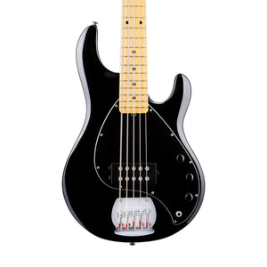 Sterling S.U.B Series RAY5 5-String Electric Bass Guitar, Maple FB, Black