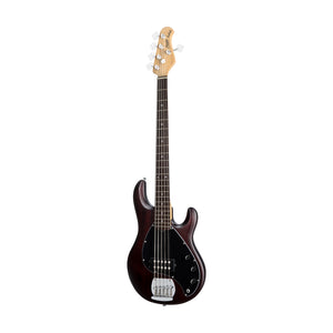 Sterling S.U.B Series RAY5 5-String Electric Bass Guitar, Jatoba FB, Walnut Satin