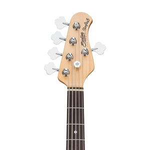 Sterling S.U.B Series RAY5 5-String Electric Bass Guitar, Jatoba FB, Walnut Satin