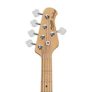 Sterling S.U.B Series Ray5 HH 5-String Electric Bass Guitar, Maple FB, Olive