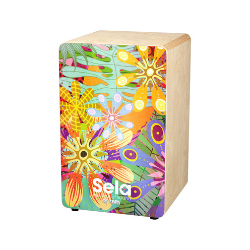 Sela SE-179 Art Series Cajon, Flower Power