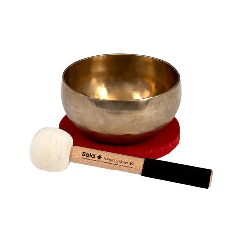 Sela SE-261 Harmony Singing Bowl w/Bag, Mallet & Felt Ring, 15cm