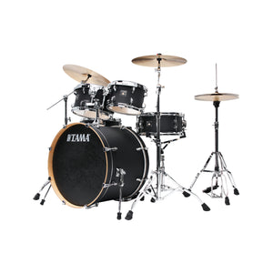 TAMA CL62RS-FBK Superstar Classic Maple 6-Piece Limited Edt Drum Shell Kit, Flat Black
