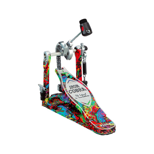 TAMA HP900RMPR Limited Iron Cobra 900 Marble Psycedelic Rainbow Rolling Glide Single Pedal w/Case