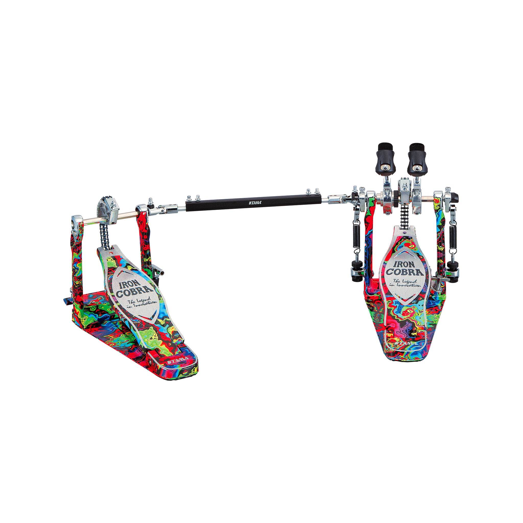 TAMA HP900RWMPR Limited Iron Cobra 900 Marble Psychedelic Rainbow Rolling Glide Twin Pedal w/Case