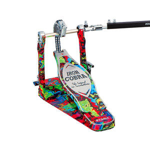 TAMA HP900RWMPR Limited Iron Cobra 900 Marble Psychedelic Rainbow Rolling Glide Twin Pedal w/Case