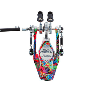 TAMA HP900RWMPR Limited Iron Cobra 900 Marble Psychedelic Rainbow Rolling Glide Twin Pedal w/Case