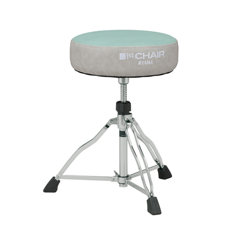 TAMA HT430CVLB Limited 1st Chair Round Rider Drum Throne w/Canvas Top Seat, Light Blue