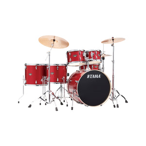 TAMA IP62H6W-BRM Imperialstar Drum 6-Piece Drum Kit w/Hardware+Throne, Burnt Red Mist