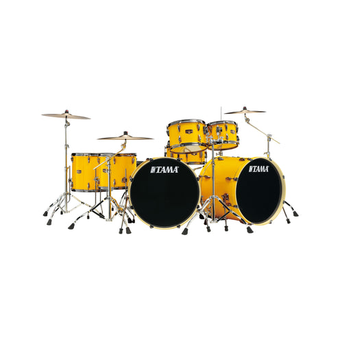 TAMA IP72ZH9WBN-ELY Imperialstar LTD by L.Ulrich 7-Pc Drum Kit(22 x2/10/12/14/16), Electric Yellow