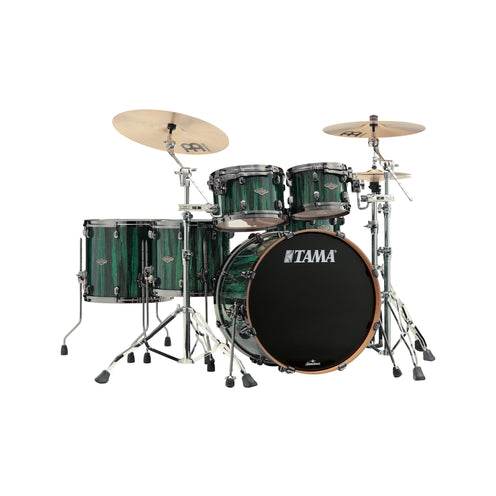 TAMA MBS52RZBNS-GGA Starclassic Performer LTD 5Pc Drum Kit(22B/10T/12T/14F/16F), Green Grove Aurora