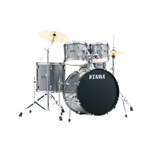 TAMA ST50H6-CSS Stagestar 5-Piece Drum Kit w/ Hardware+Throne, Cosmic Silver Sparkle