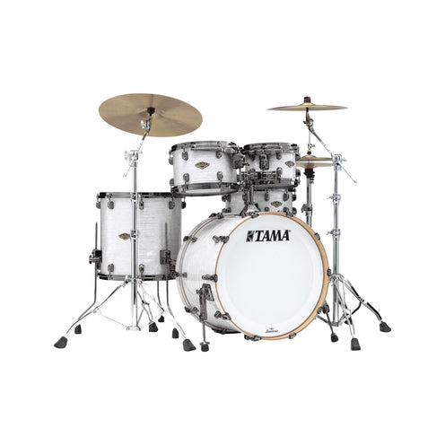 TAMA WBR42TBNS-WPL Starclassic Walnut/Birch Limited 4pcs Drum Shell Kit, White Pearl