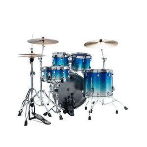 TAMA WBS42S-MBI Starclassic Walnut/Birch 4-Piece Drum Shell Kit, Molten Blue Ice Fade