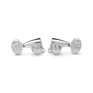 Taylor Gotoh Luxury Acoustic Guitar Tuners, 1:21, 6-String, Polished Chrome