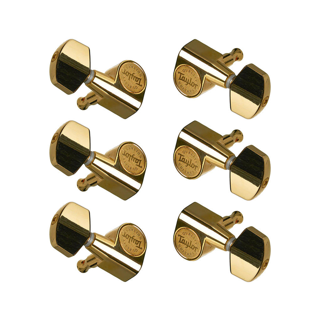 Taylor Acoustic Guitar Tuners, 1:18, 6-String, Polished Gold