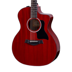 Taylor 224ce Deluxe Grand Auditorium Acoustic Guitar, Trans Red Top