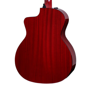 Taylor 224ce Deluxe Grand Auditorium Acoustic Guitar, Trans Red Top