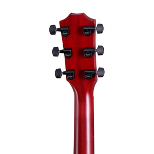 Taylor 224ce Deluxe Grand Auditorium Acoustic Guitar, Trans Red Top