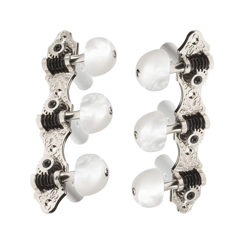 Taylor Nylon Series Pearloid Tuner, Nickel, Set of 6