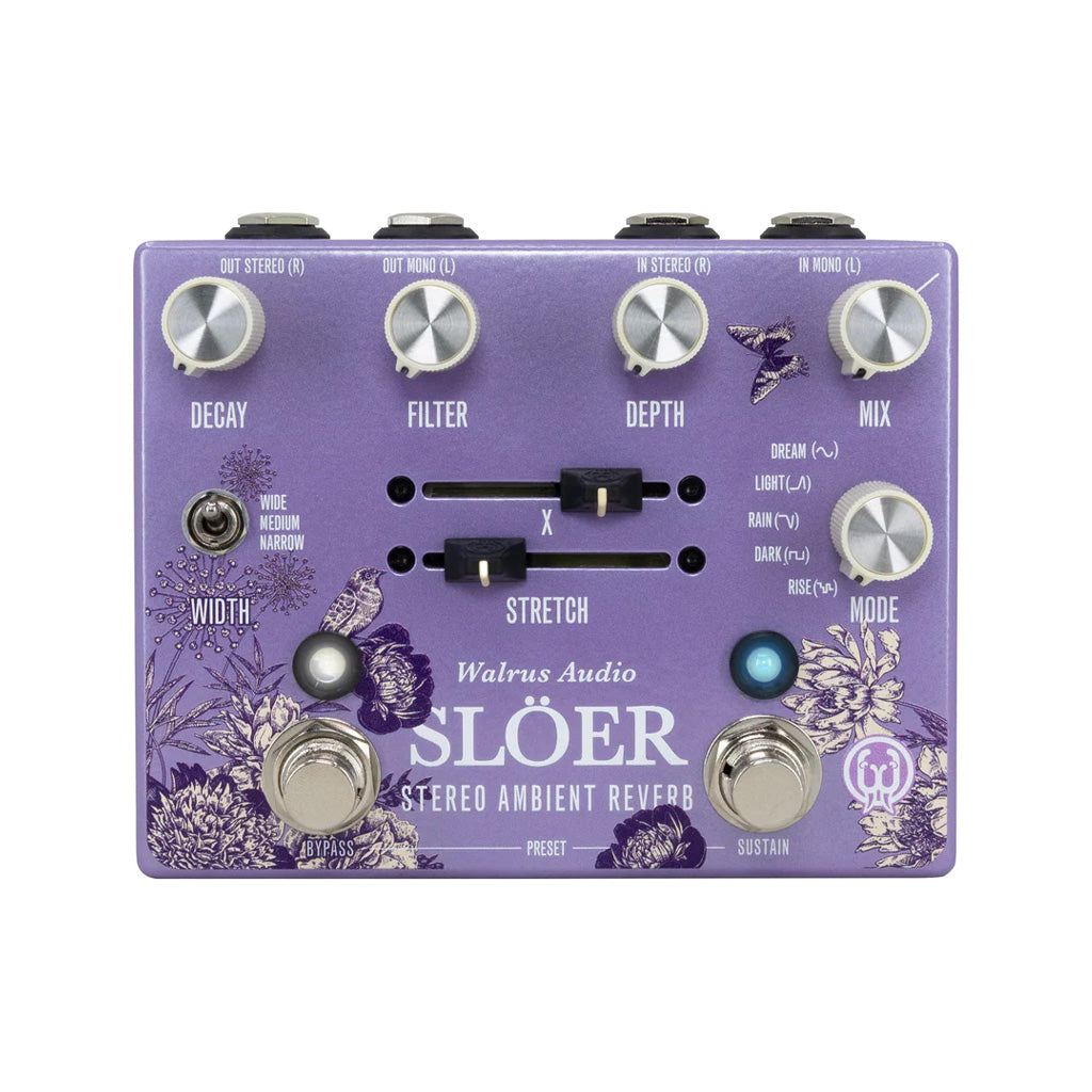 Walrus Audio SLOER Stereo Ambient Reverb Guitar Effects Pedal