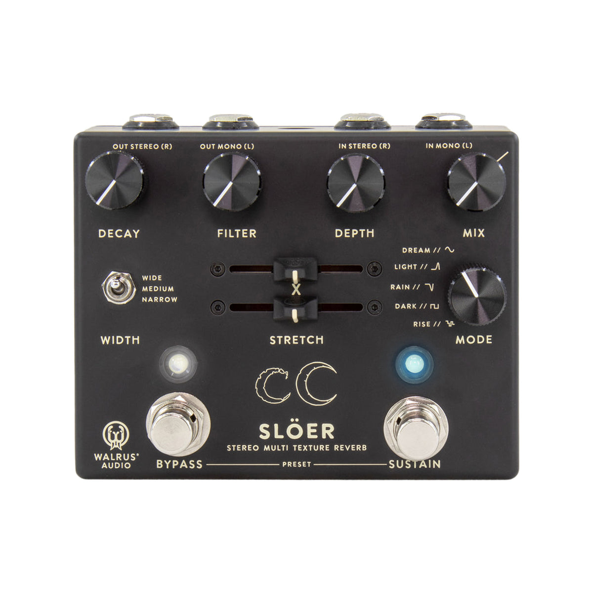 Walrus Audio SLOER Stereo Ambient Reverb Guitar Effects Pedal