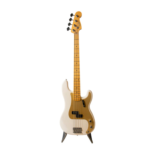 Fender American Original 50s Precision Bass Guitar, Maple FB, White Blonde, V185XXXX