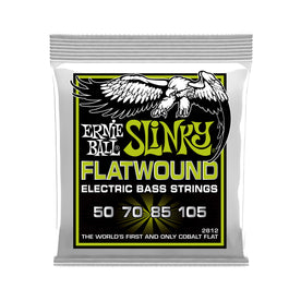 Ernie Ball Regular Slinky Flatwound Electric Bass Strings, 50-105