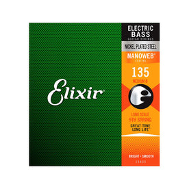 Elixir 15435 Nanoweb .135 Long Scale, Single Bass String