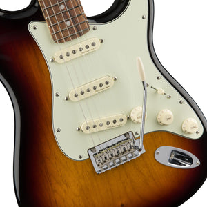 Fender Deluxe Roadhouse Stratocaster Electric Guitar, Pau Ferro FB, 3-Tone Sunburst