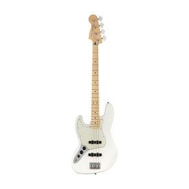 Fender Player Jazz Bass Left-Handed Guitar, Maple FB, Polar White