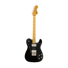 Squier Classic Vibe 70s Telecaster Deluxe Electric Guitar, Maple FB, Black