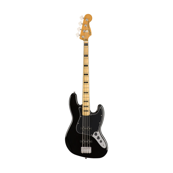 Squier Classic Vibe 70s Jazz Bass Guitar, Maple FB, Black – Swee