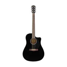 Fender CD-60SCE Dreadnought Acoustic Guitar, Walnut FB, Black